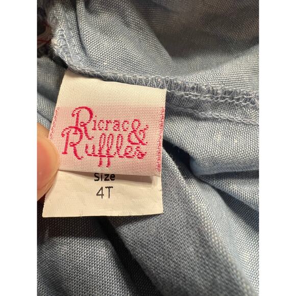 Ric Rac & Ruffles Watermelon Ruffled Short Set 4T - Picture 4 of 4